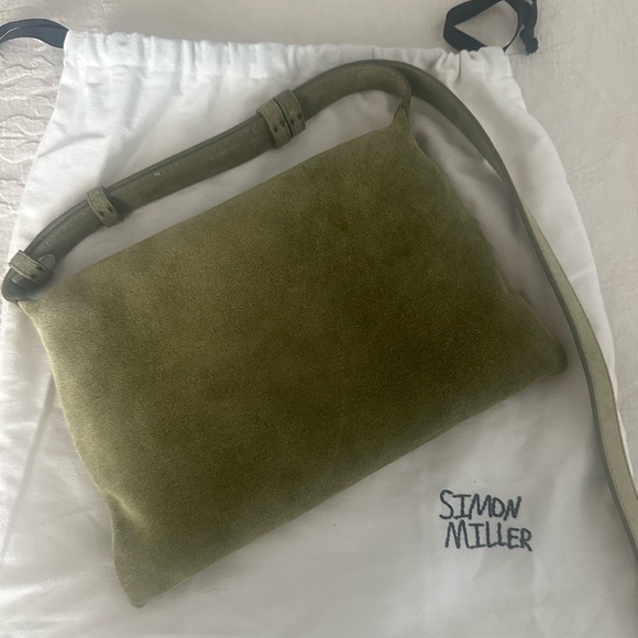 Simon Miller Handbags - Simon Miller Moss Green Suede Shoulder Bag